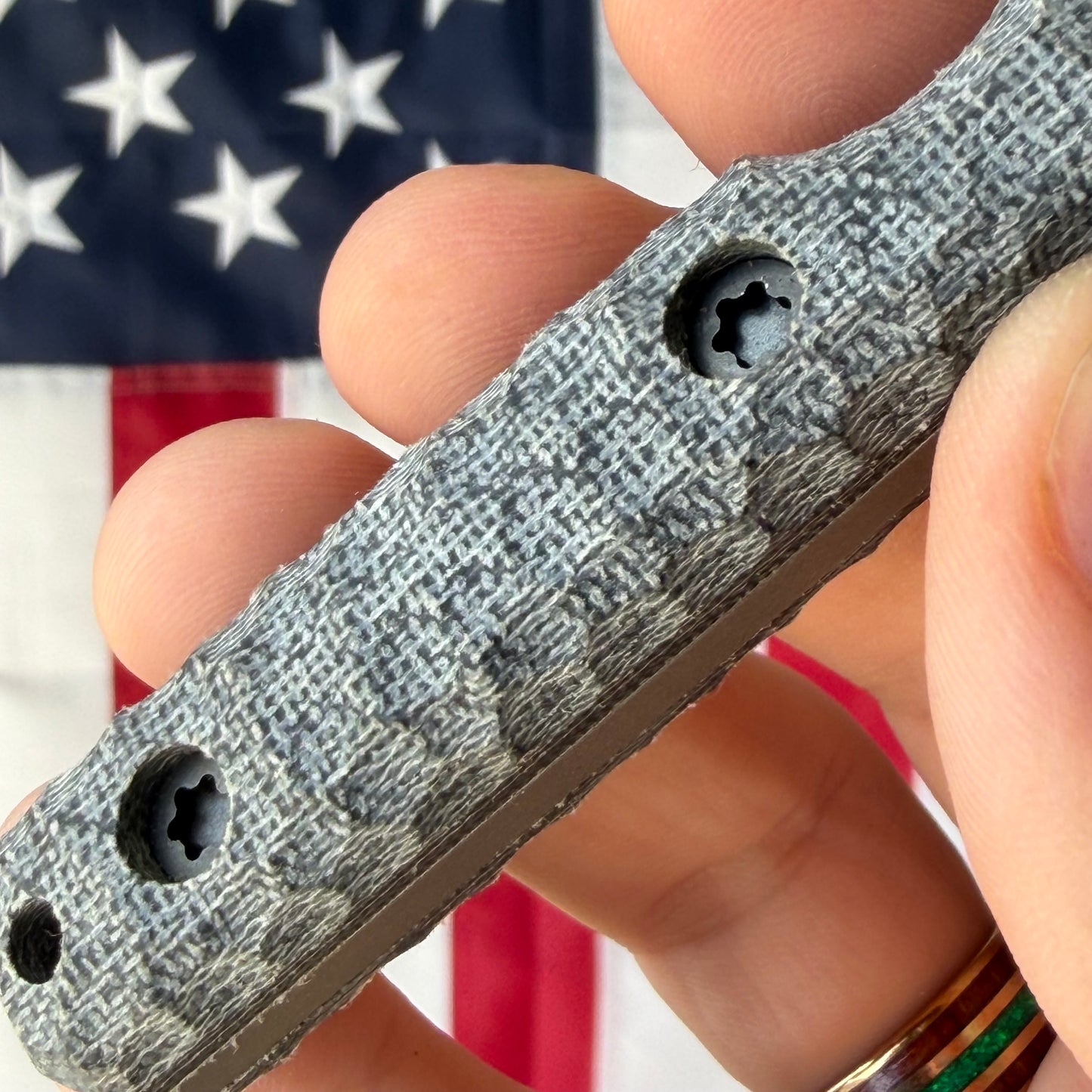 Townsend Knife Co. Mini MC 2.5" Fixed Blade – K390 64.5 HRC, Grey Micarta, Piece #3 of 3 – Made in USA