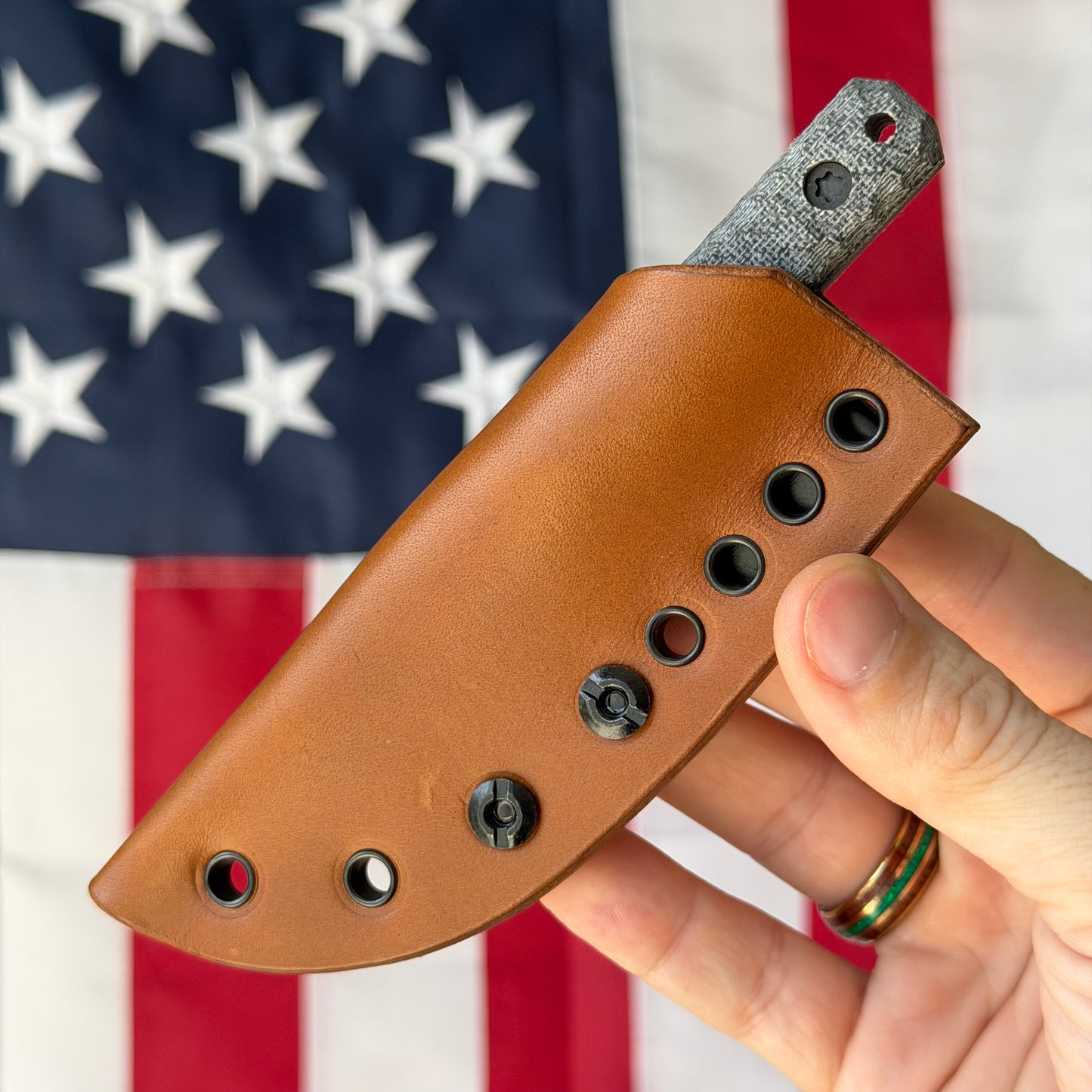 Townsend Knife Co. Mini MC 2.5" Fixed Blade – K390 64.5 HRC, Grey Micarta, Piece #3 of 3 – Made in USA