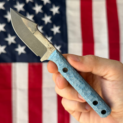 Townsend Knife Co. Poon ~2.5" Fixed Blade – K390, TeroTuf Scales, Harpoon Blade, Piece #5 – Made in USA