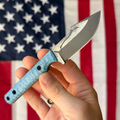 Townsend Knife Co. Poon ~2.5" Fixed Blade – K390, TeroTuf Scales, Harpoon Blade, Piece #5 – Made in USA