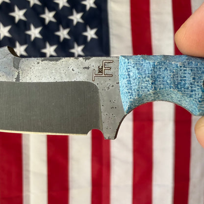 Townsend Knife Co. Poon ~2.5" Fixed Blade – K390, TeroTuf Scales, Harpoon Blade, Piece #5 – Made in USA