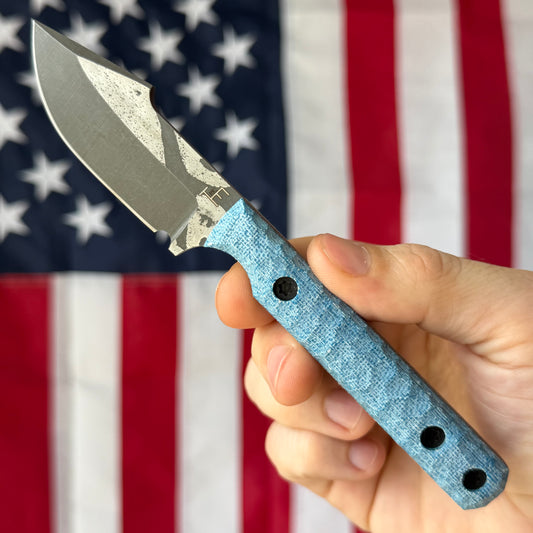 Townsend Knife Co. Poon ~2.5" Fixed Blade – K390, TeroTuf Scales, Harpoon Blade, Piece #4 – Made in USA