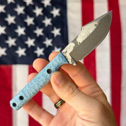 Townsend Knife Co. Poon ~2.5" Fixed Blade – K390, TeroTuf Scales, Harpoon Blade, Piece #4 – Made in USA