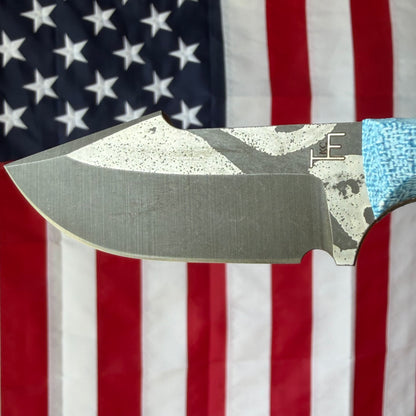 Townsend Knife Co. Poon ~2.5" Fixed Blade – K390, TeroTuf Scales, Harpoon Blade, Piece #4 – Made in USA