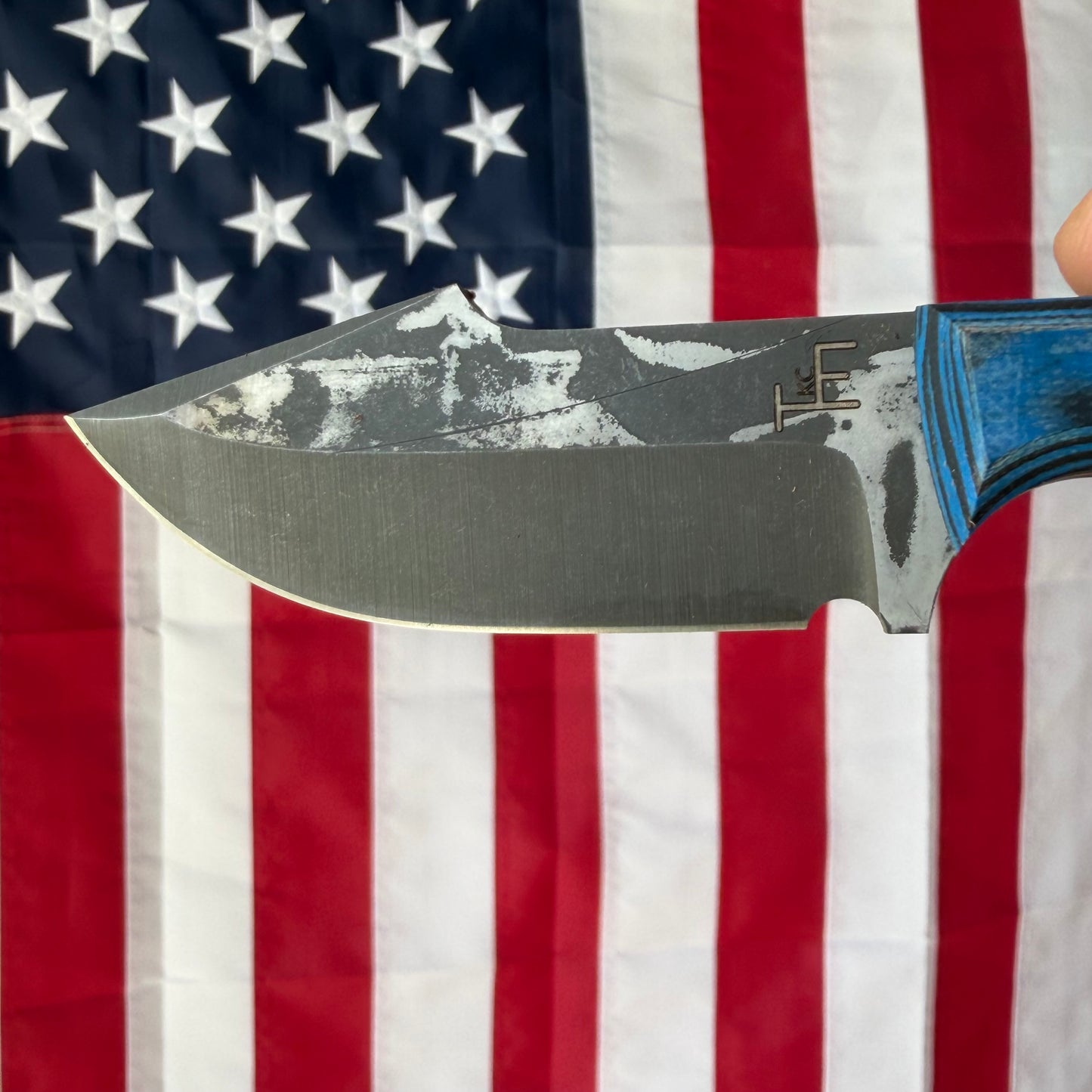 Townsend Knife Co. Poon ~2.5" Fixed Blade – K390, Burl G10, Harpoon Blade, #00 of 15 – Made in USA