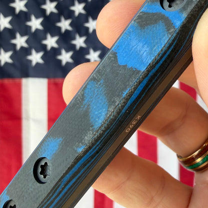 Townsend Knife Co. Poon ~2.5" Fixed Blade – K390, Burl G10, Harpoon Blade, #00 of 15 – Made in USA