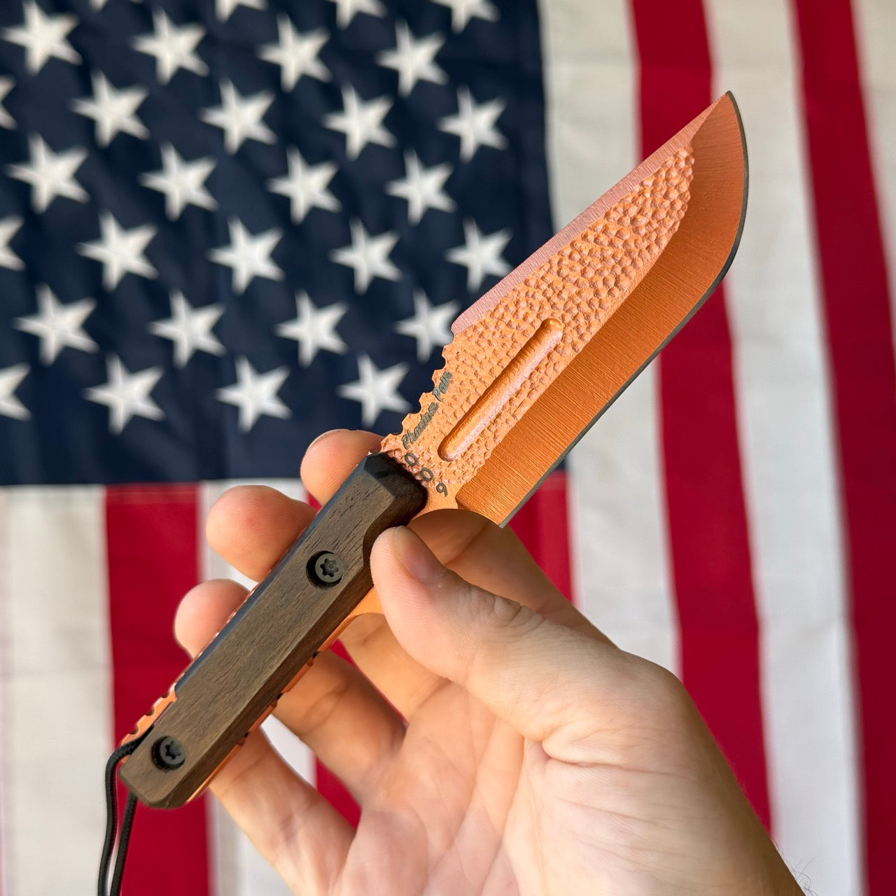 Severed Metal Works Phantom Pain 3.7" Fixed Blade – 80CrV2, Harpoon Back, Kydex Sheath – Made in USA