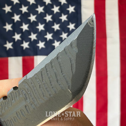 The Back Door: Severed Metal Works Squire V2 Fixed Blade, 8670 High Carbon, Stealth Gray Gunkote, Tan and Red G10, Serial 010 - Made in USA (Trade In)