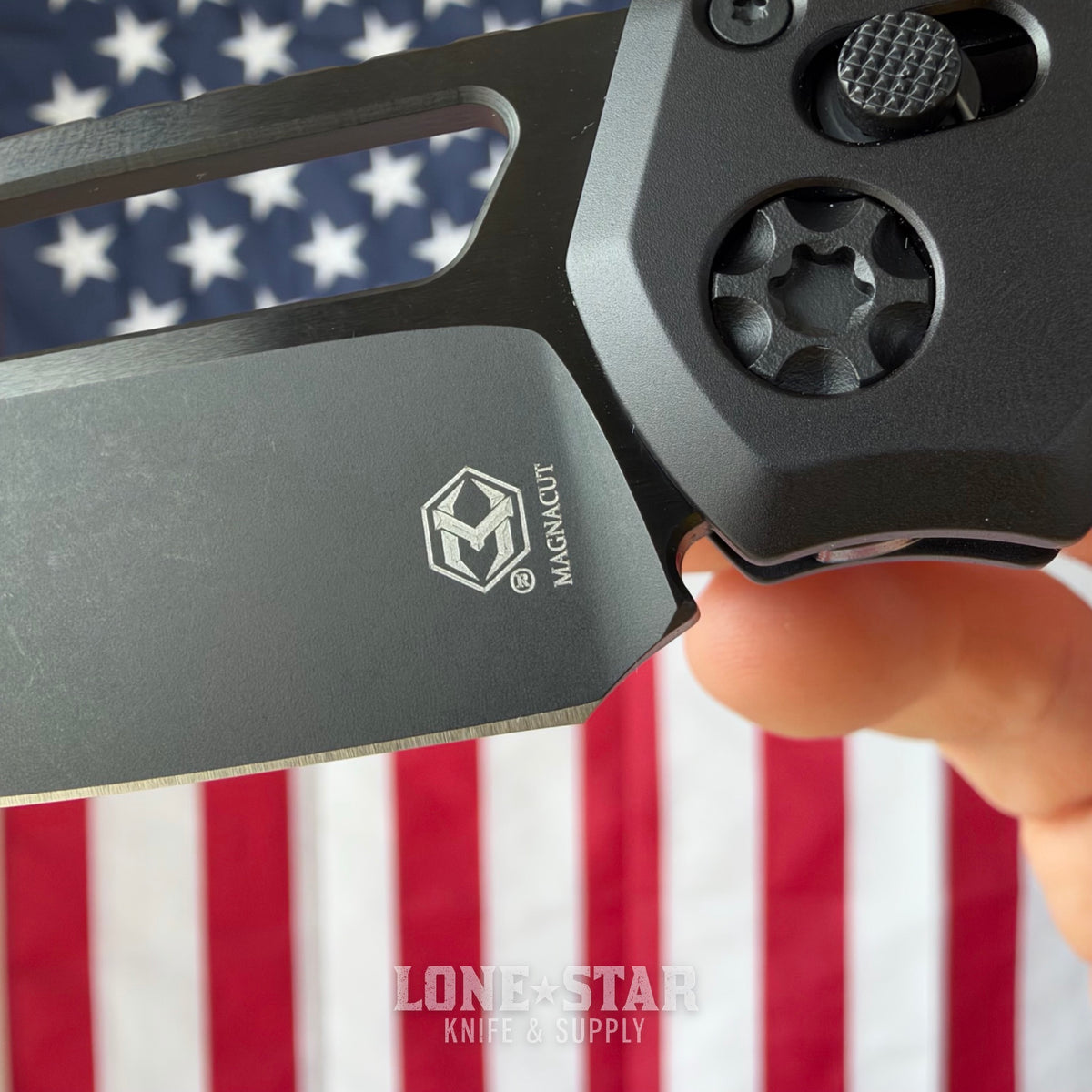 Heretic Koschei - 3.6" DLC MagnaCut, Black Tactical Hardware, Crossbar Lock - Made in USA (H061-6A-T)