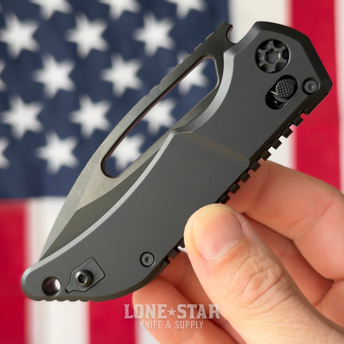 Heretic Koschei - 3.6" DLC MagnaCut, Black Tactical Hardware, Crossbar Lock - Made in USA (H061-6A-T)