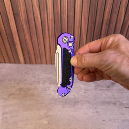 L.U.D.T. Gen III T/E Automatic Knife, 3.5″ M390MK Blade, Purple Aluminum (1136-10PU)