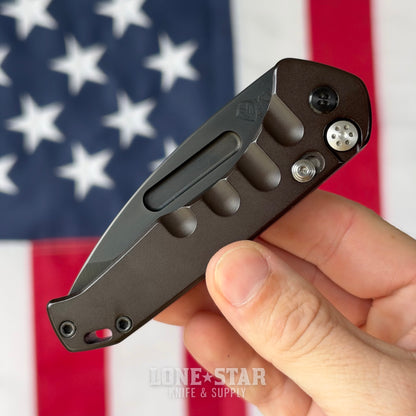 The Back Door: Medford Praetorian Swift Auto, 3.3" Blade, Button Lock with Titanium Safety - Made in USA (Trade In)