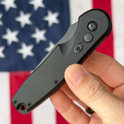 The Back Door: Spartan Blades Zelos Auto, 3.25" CPM S35VN Black PVD, Black Mil-Anodized Aluminum, Carbon Fiber Clip - Made in USA (SF9BKBK) (Trade In)