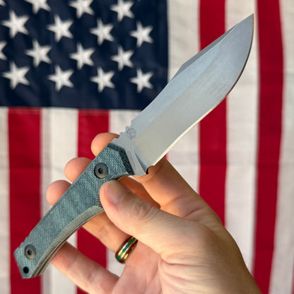 The Back Door: Osprey Micarta – 3.7” MagnaCut Blade, Made in Texas, USA (Used)