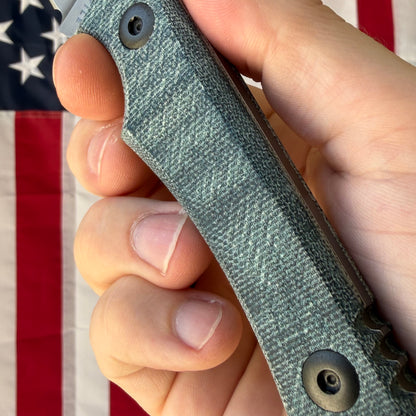 The Back Door: Osprey Micarta – 3.7” MagnaCut Blade, Made in Texas, USA (Used)