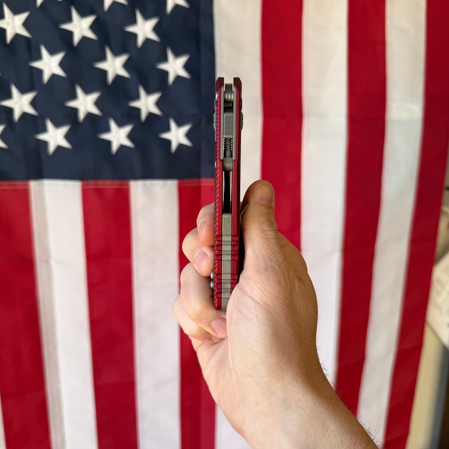 Microtech MSI Merlot Aluminum Fluted, 3.9″ M390MK Blade, Made in USA (210-10APFLMR)