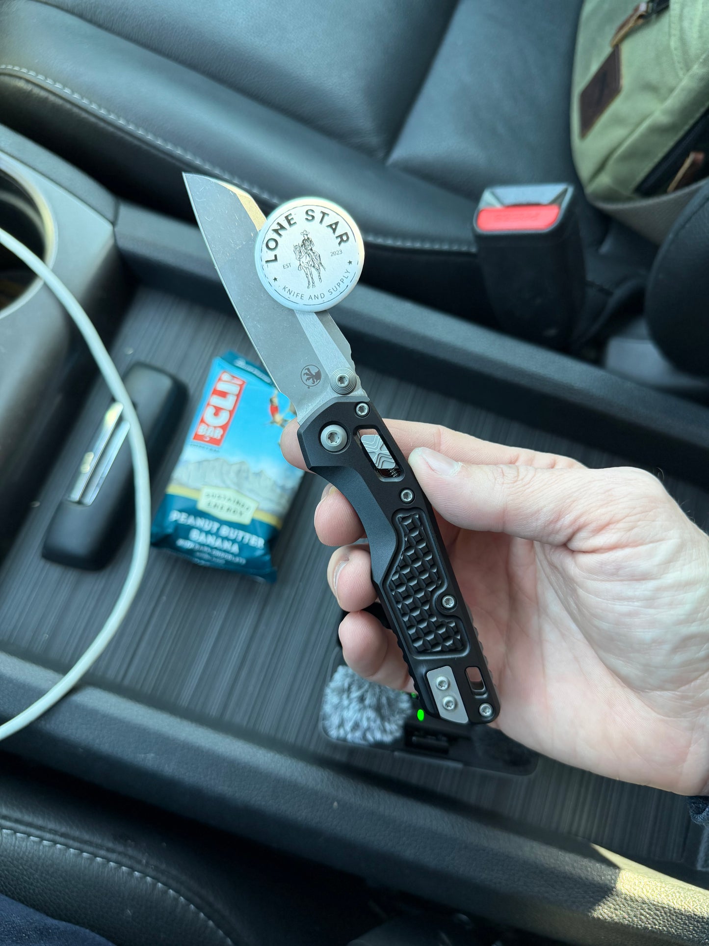 Microtech MSI Mini Black Aluminum 3.25 inch M390MK Power Blade Knife – Made in USA