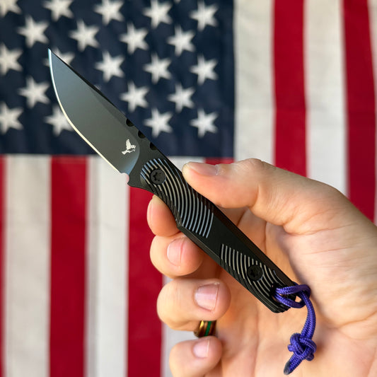 Carry Development ONE - Swirl Milled, CruWear, Graphite Black Cerakote, Serialized - Made in USA