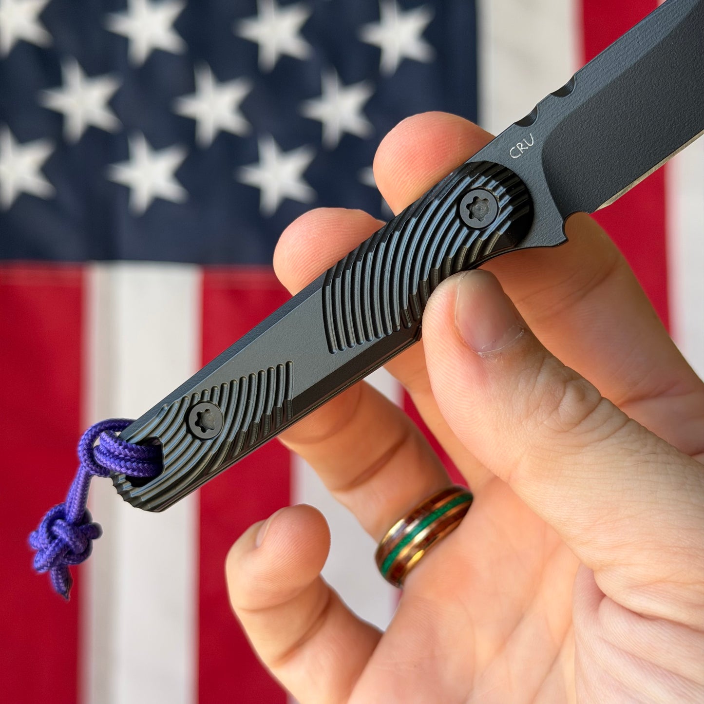 Carry Development ONE - Swirl Milled, CruWear, Graphite Black Cerakote, Serialized - Made in USA