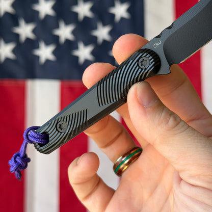 Carry Development ONE - Swirl Milled, CruWear, Graphite Black Cerakote, Serialized - Made in USA
