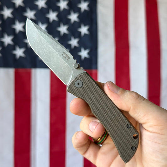 The Back Door: Demo - McNees PM Mac 2 3" Drop Point, CPM-MagnaCut, Diamond Milled Titanium, Frame Lock - Made in USA (T2501)