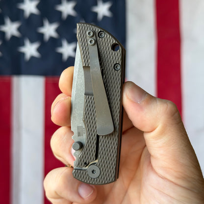 The Back Door: Demo - McNees PM Mac 2 3" Drop Point, CPM-MagnaCut, Diamond Milled Titanium, Frame Lock - Made in USA (T2501)