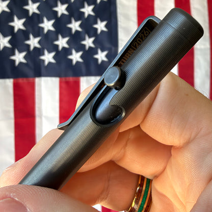 Tactile Turn Bolt Action Pen - DLC Titanium, Standard, Machined in USA (Bolt Action DLC Standard)