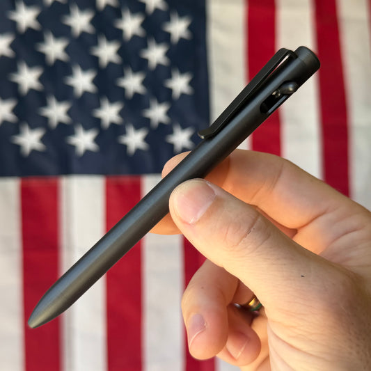 Tactile Turn Switch Pen - DLC Titanium, Standard, Machined in USA (Switch DLC Standard)
