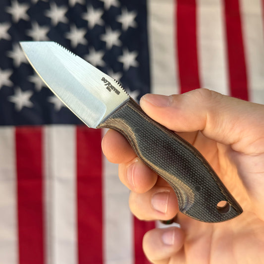907Knives ADAK - Handmade Alaskan Fixed Blade, AEB-L, Micarta Handle - Made in USA (ADAK-4)