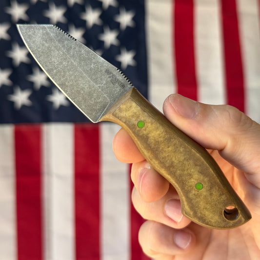 907Knives ADAK - Handmade Alaskan Fixed Blade, AEB-L, Richlite Handle - Made in USA (ADAK-3)