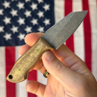 907Knives ADAK - Handmade Alaskan Fixed Blade, AEB-L, Richlite Handle - Made in USA (ADAK-3)
