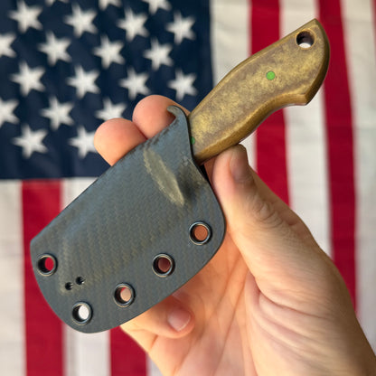 907Knives ADAK - Handmade Alaskan Fixed Blade, AEB-L, Richlite Handle - Made in USA (ADAK-3)