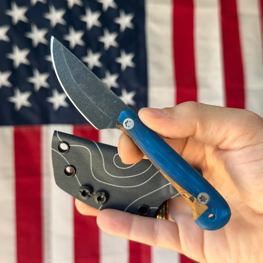 HF Blade Co Skeeto XL - Handmade AEB-L Fixed Blade, Kydex and UltiClip - Made in USA