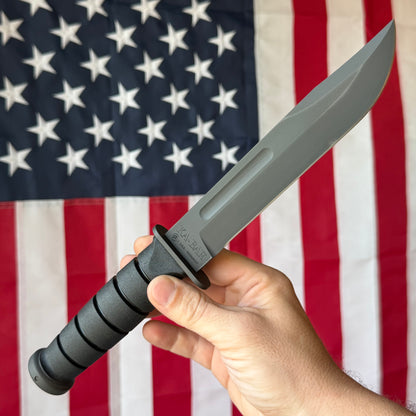 Spartan Blades KA-BAR - Black DLC CPM-MagnaCut Clip Point, Kraton G, USMC Profile - Made in USA (SB54BK)