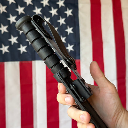 Spartan Blades KA-BAR - Black DLC CPM-MagnaCut Clip Point, Kraton G, USMC Profile - Made in USA (SB54BK)