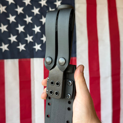 Spartan Blades KA-BAR - Black DLC CPM-MagnaCut Clip Point, Kraton G, USMC Profile - Made in USA (SB54BK)