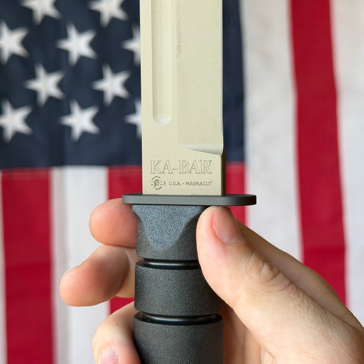 Spartan Blades KA-BAR - Flat Dark Earth CPM-MagnaCut Clip Point, Kraton G, USMC Profile - Made in USA (SB54DE)
