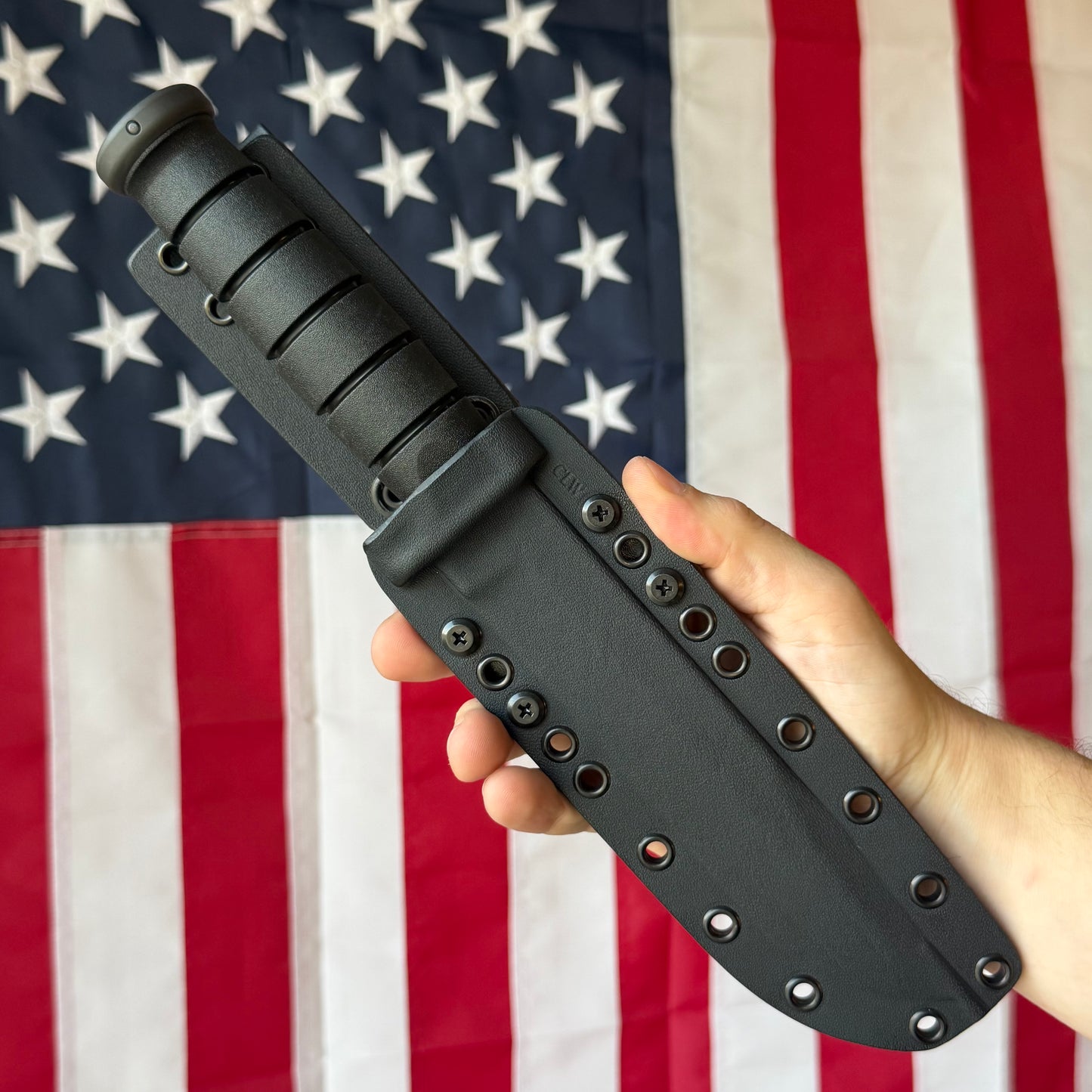 Spartan Blades KA-BAR - Flat Dark Earth CPM-MagnaCut Clip Point, Kraton G, USMC Profile - Made in USA (SB54DE)
