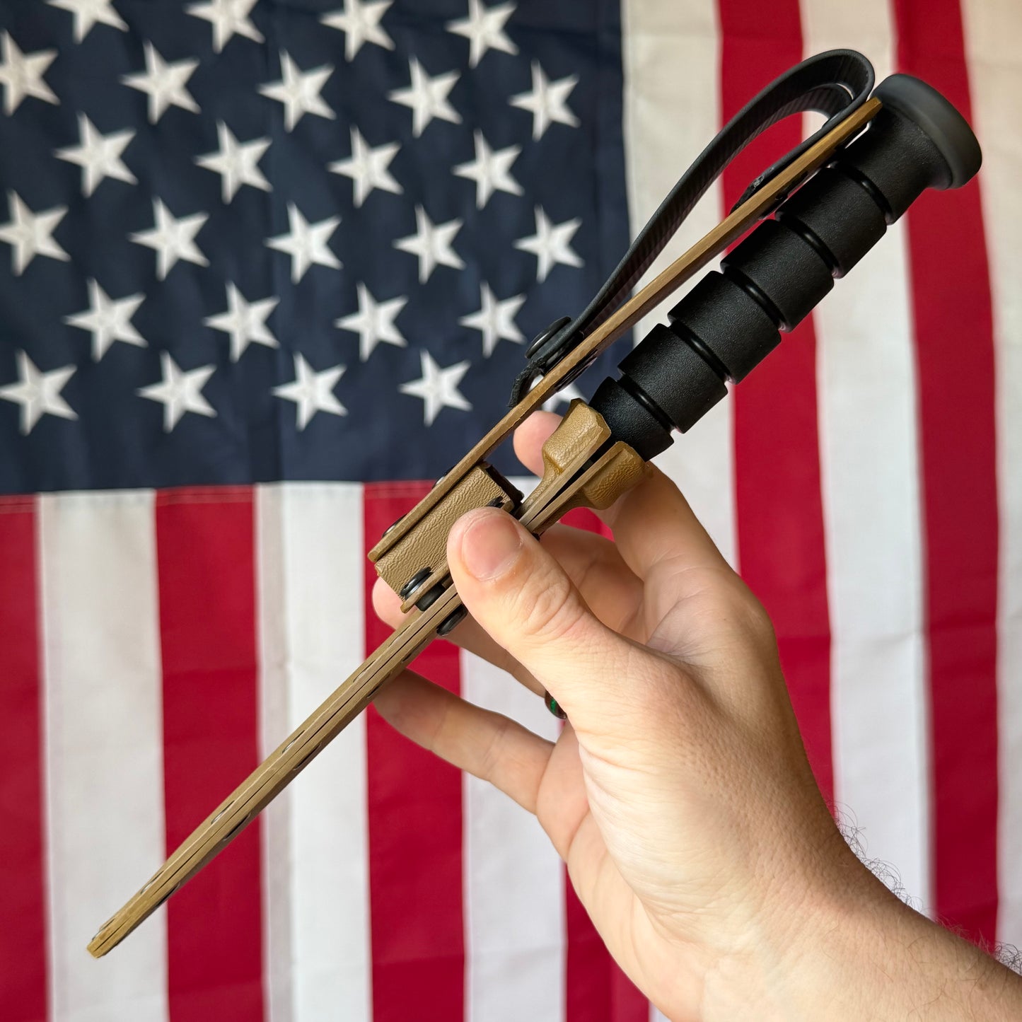 Spartan Blades KA-BAR - Black DLC CPM-MagnaCut Clip Point, Kraton G, USMC Profile - Made in USA (SB54BK)