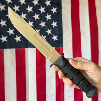 Spartan Blades KA-BAR - Flat Dark Earth CPM-MagnaCut Clip Point, Kraton G, USMC Profile - Made in USA (SB54DE)