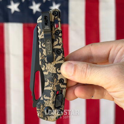 Microtech MSI Ram-Lok Knife – 3.75" M390MK, Claw Burst Camo Polymer – Made in USA (210T-1PMCWC-Z4)