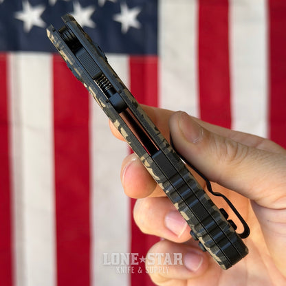 Microtech MSI Ram-Lok Knife – 3.75" M390MK, Claw Burst Camo Polymer – Made in USA (210T-1PMCWC-Z4)