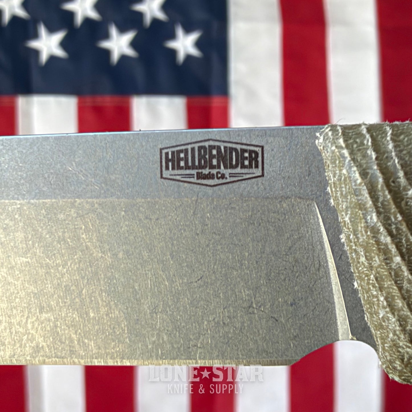 Hellbender Mudpup 4, 3.75" CPM-MagnaCut Drop Point, OD Green Canvas Micarta, Kydex Sheath, Made in USA