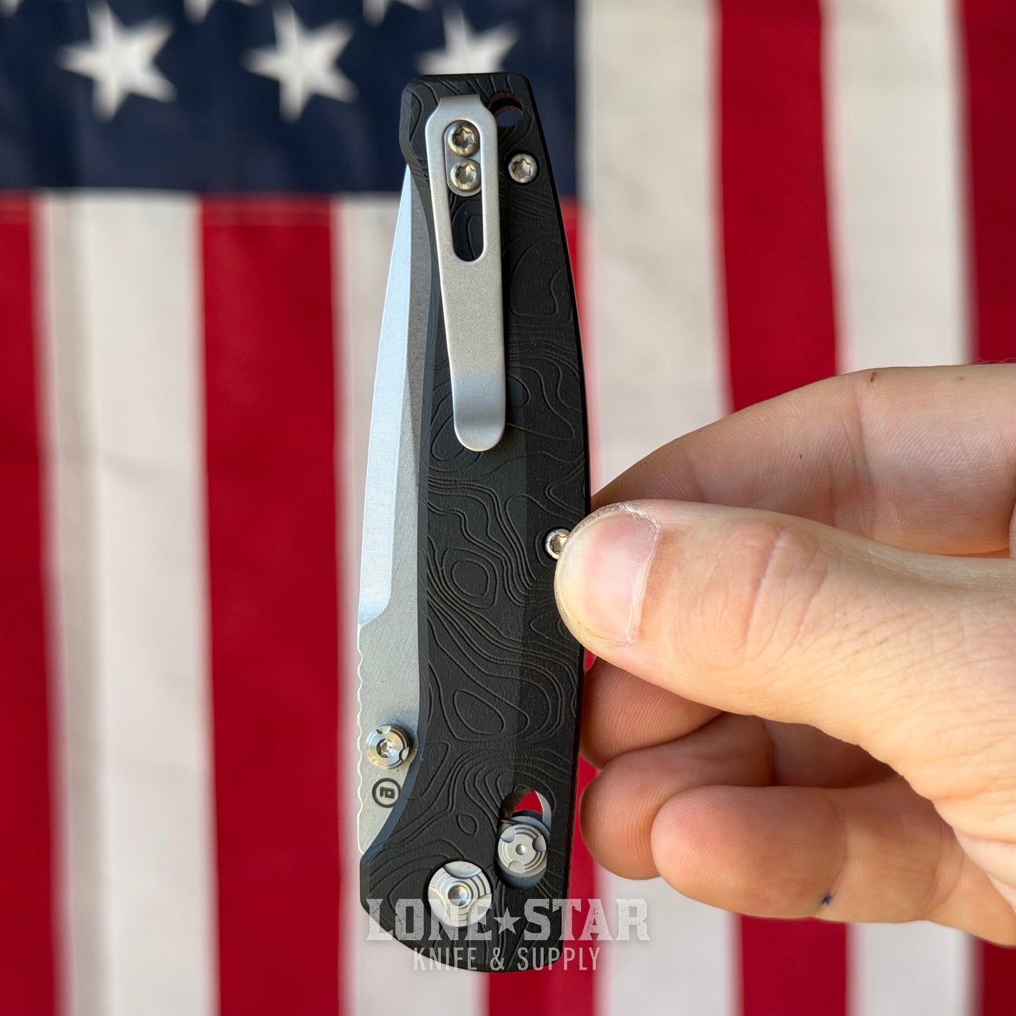 Hogue Mysto (Metal) 3.4″ Drop Point Knife, Black Diamond Richlite Handle, MagnaCut Blade, Made in USA (24457)