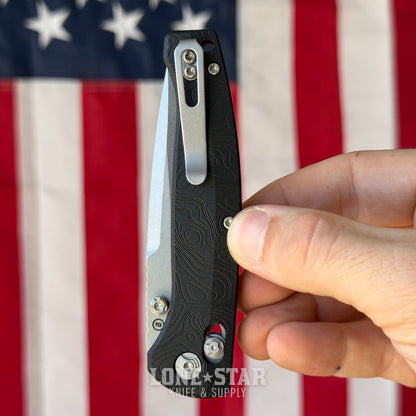 Hogue Mysto (Metal) 3.4″ Drop Point Knife, Black Diamond Richlite Handle, MagnaCut Blade, Made in USA (24457)