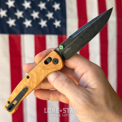 Hogue Mysto (Wood) 3.4″ Drop Point Knife, Maple Valley Richlite Handle, MagnaCut Blade, Made in USA (24459)