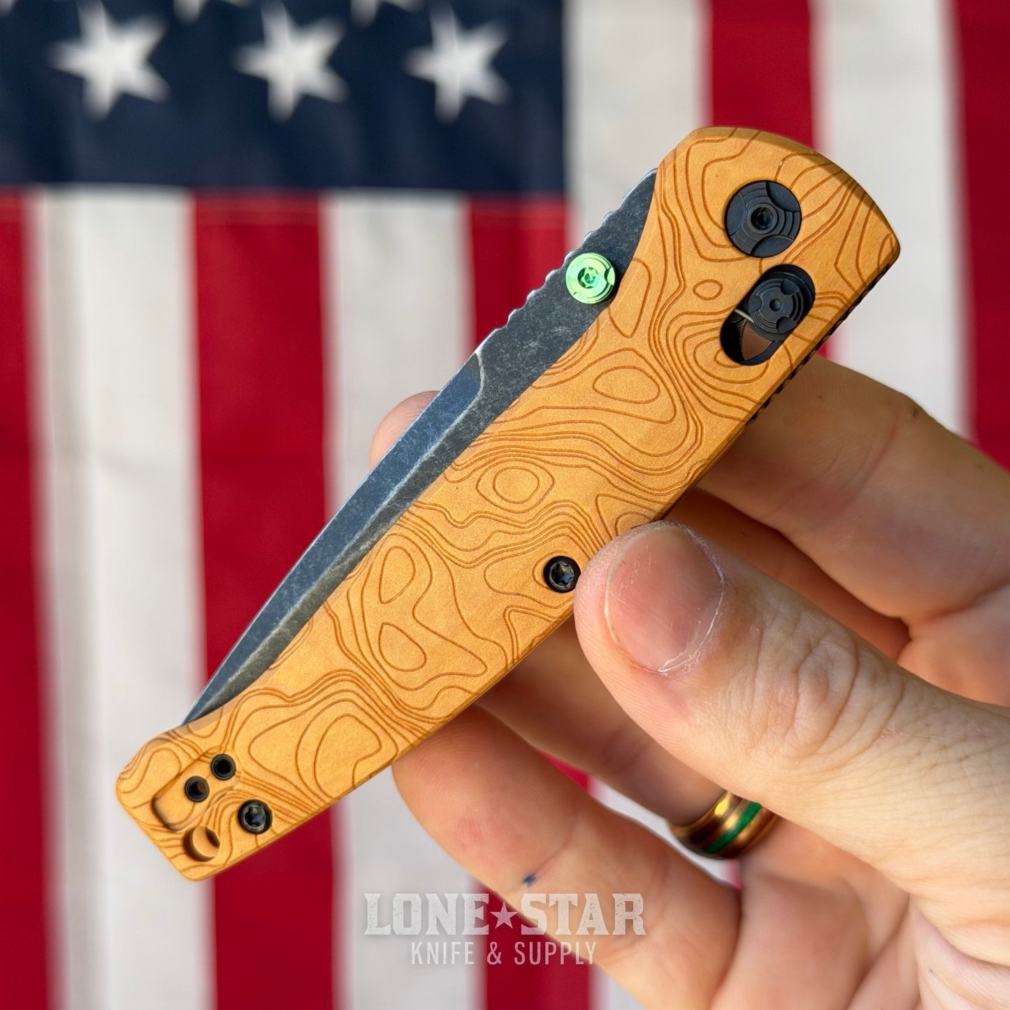 Hogue Mysto (Wood) 3.4″ Drop Point Knife, Maple Valley Richlite Handle, MagnaCut Blade, Made in USA (24459)