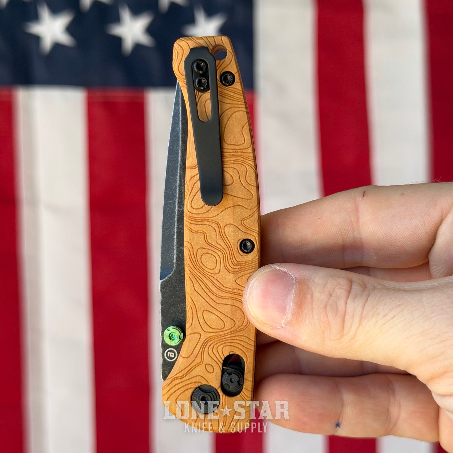 Hogue Mysto (Wood) 3.4″ Drop Point Knife, Maple Valley Richlite Handle, MagnaCut Blade, Made in USA (24459)