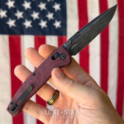 Hogue Mysto (Fire) 3.4″ Clip Point Knife, Redstone Fire Richlite Handle, CPM MagnaCut Blade, Made in USA (24452)