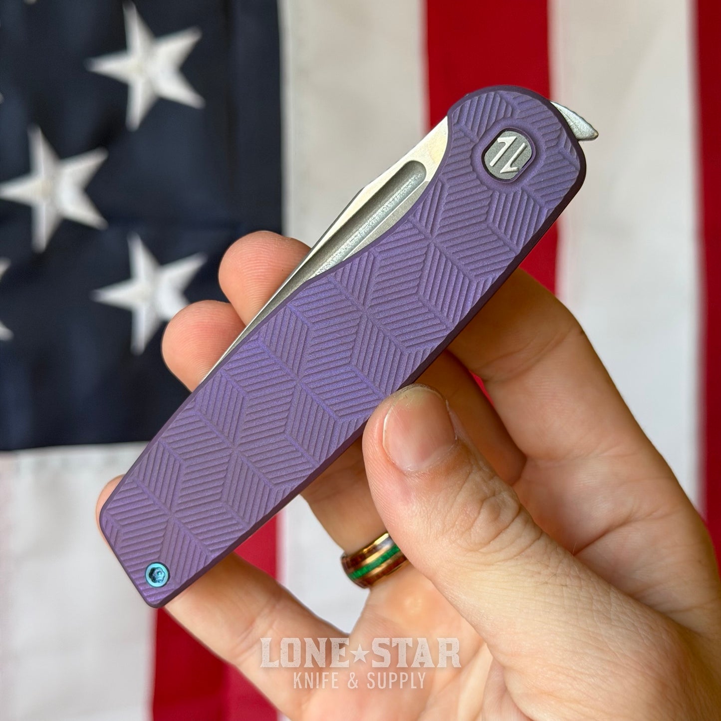 The Back Door: Brown Knives Cortex XL, 3.45" MagnaCut Front Flipper, Titanium, Serial 724 - Made in USA (Trade In)